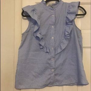 Blue and white summer shirt gently worn